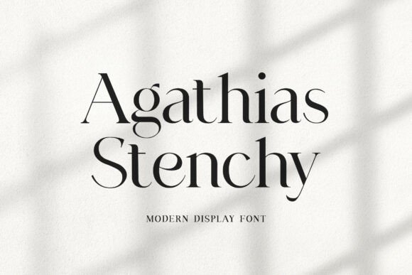 Agathias Stenchy Font: Elevating Digital Brand Layouts