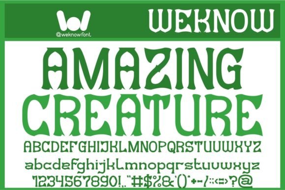 Amazing Creature Font: A Modern Gothic Typeface for Bold Branding