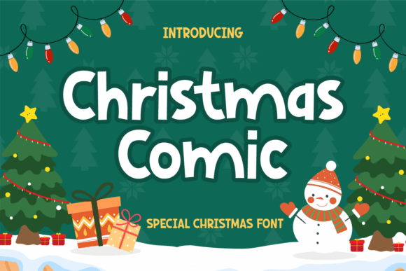 Christmas Comic Font for Festive Web Design
