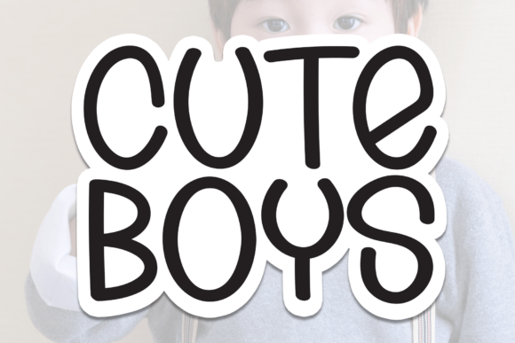 Cute Boys Font: A Display Typeface for Editorial Charm
