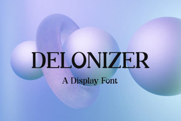 Delonizer Font: Elegant Display Type for Crafters