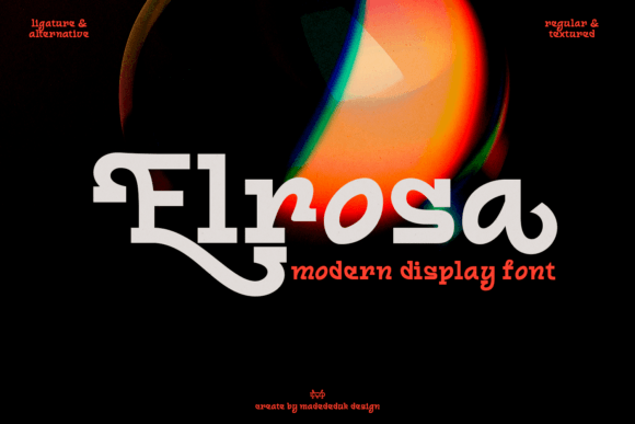 Elrosa Font: Industrial Display Type for Editorial Design