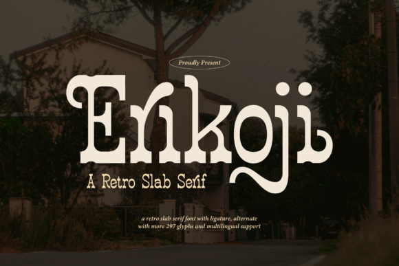 Erikoji Font: A Retro Serif for Small Business Branding