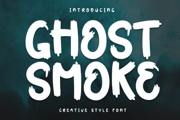 Ghost Smoke Font: Playful Brush Lettering for Crafts