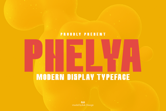 Phelya Font: Modern Display Type for Crafters