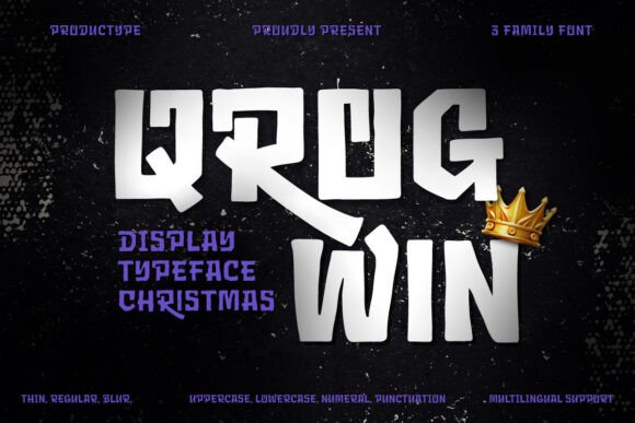 Qrog Win Font: Festive Typography for Web Design