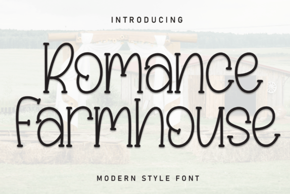 Romance Farmhouse Font: Rustic Branding for Small Business