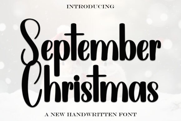September Christmas Font: A Display Typeface for Campaigns