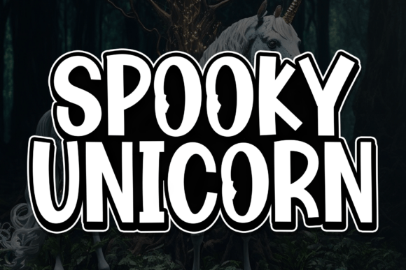 Spooky Unicorn Font Review for Halloween Campaigns