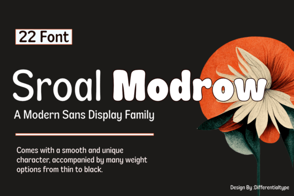 Sroal Modrow Font: Smooth Display Type for Digital Ads