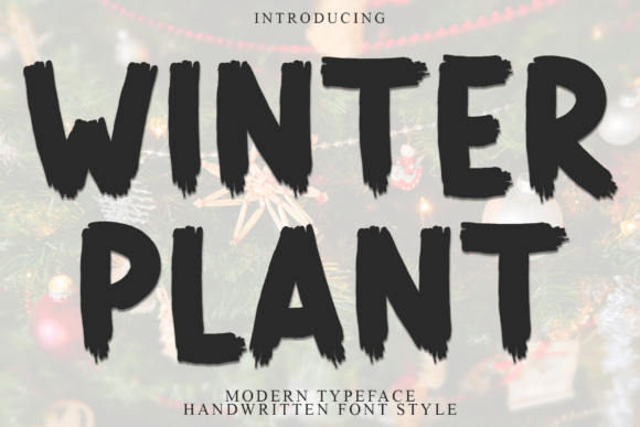 Winter Plant Font: Adding Handmade Charm to Web Layouts